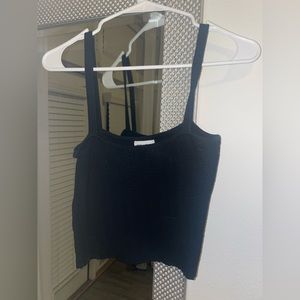 Black sweater knit Cami